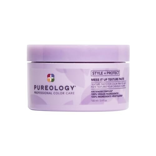 Pureology Style + Protect Mess It Up Texture Paste for Color-Treated Hair – Medium Hold, Shine, Sulfate-Free & Vegan, 3.4 oz Avelisse