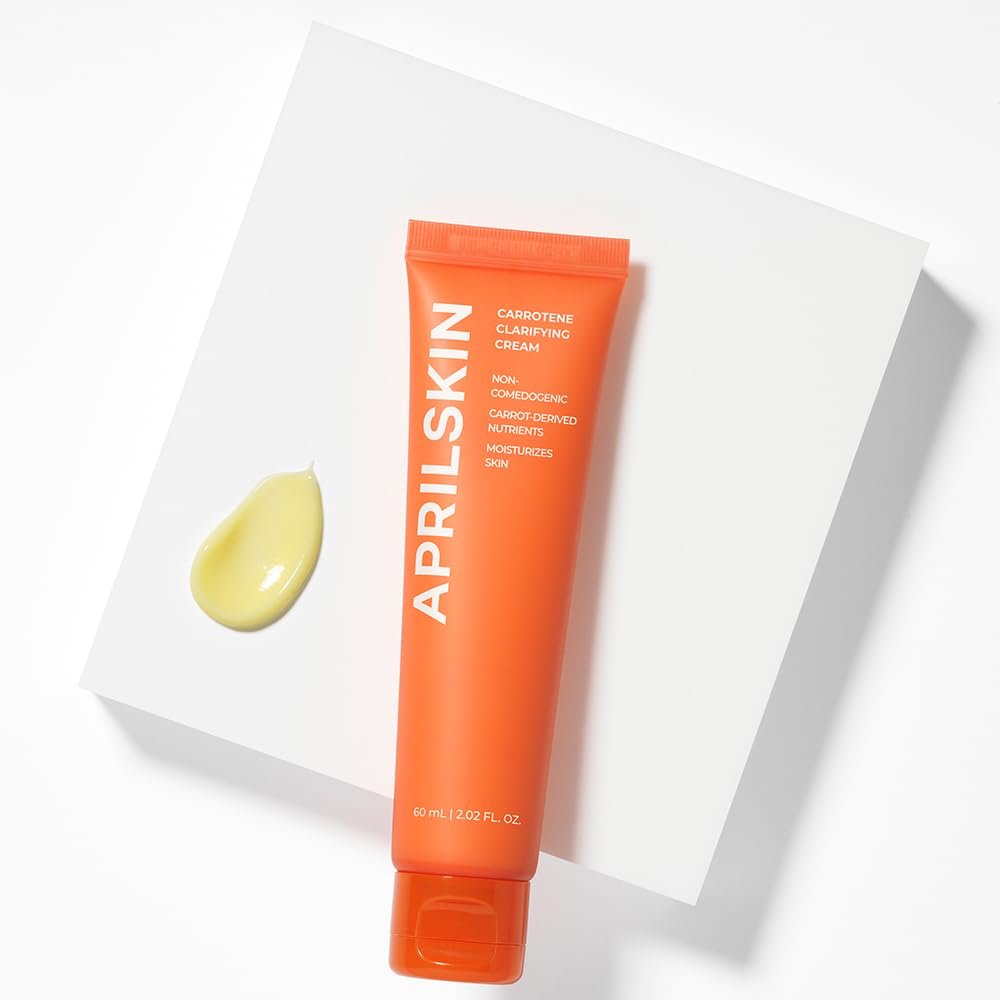 APRILSKIN Carrotene Clarifying Cream – 2.02 oz | Balancing Moisturizer for Oily, Sensitive & Blemish-Prone Skin | M-Peptide & Carrot Complex Avelisse