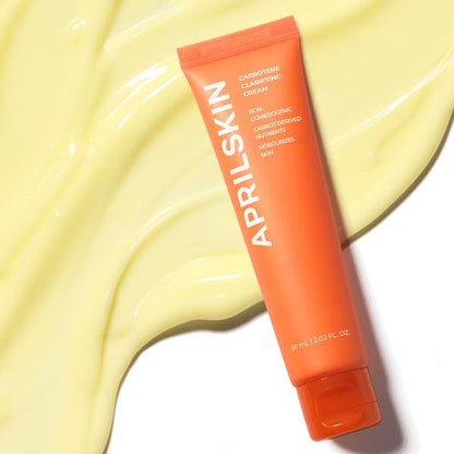 APRILSKIN Carrotene Clarifying Cream – 2.02 oz | Balancing Moisturizer for Oily, Sensitive & Blemish-Prone Skin | M-Peptide & Carrot Complex Avelisse