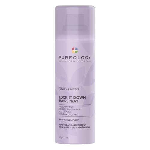 Pureology Style + Protect Lock It Down Hairspray for Color-Treated Hair, Maximum Hold, 11 oz Avelisse