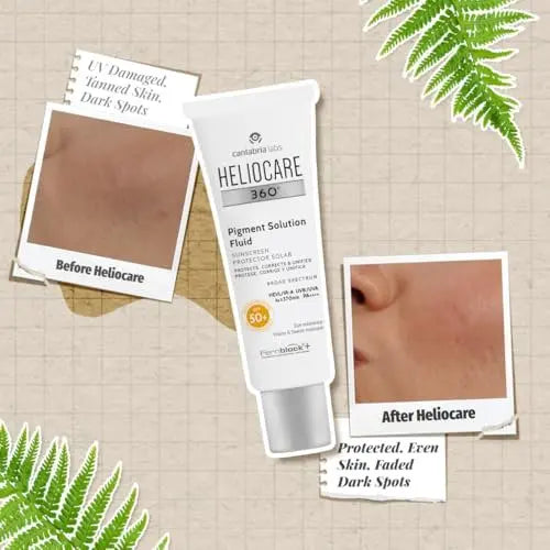 Heliocare 360 Pigment Solution Fluid SPF50 – Daily Sunscreen with Pigment Control, 50ml Avelisse
