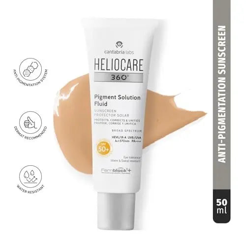 Heliocare 360 Pigment Solution Fluid SPF50 – Daily Sunscreen with Pigment Control, 50ml Avelisse