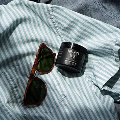 Brickell Men's Strong Hold Texturizing Pomade - Natural & Organic Hair Styling Fiber Pomade for Men, 2 oz