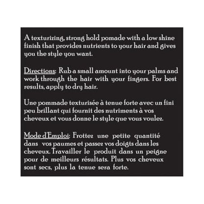 Brickell Men's Strong Hold Texturizing Pomade - Natural & Organic Hair Styling Fiber Pomade for Men, 2 oz