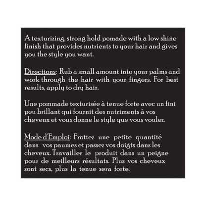 Brickell Men's Strong Hold Texturizing Pomade - Natural & Organic Hair Styling Fiber Pomade for Men, 2 oz