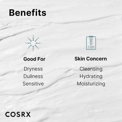 COSRX Hydrium Triple Hyaluronic Moisturizing Cleanser - 150ml | Hydrating Daily Face Wash for Dry Skin with Hyaluronic Acid & Vitamin B5, Paraben-Free, Cruelty-Free Korean Skincare