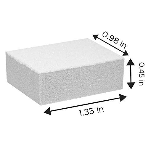 Karlash Nail Mini White Buffer Block File 80/100 Grit 2 Sided (130 Pack) - görsel 4