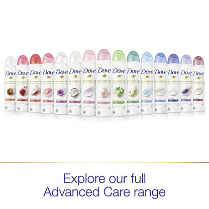 Dove Advanced Care Dry Spray Antiperspirant Deodorant Caring Coconut, 48-Hour Protection, 3.8 oz (Pack of 3) Avelisse
