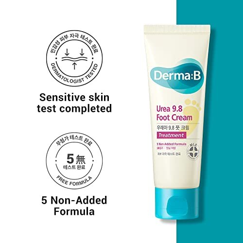 Derma B Urea 9.8% Foot Cream – Intensive Moisture for Dry, Cracked Heels | Hypoallergenic with Camellia Oil, 2.7 fl oz - görsel 12
