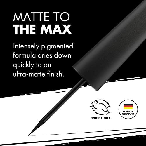 Milani Stay Put Matte Liquid Eyeliner - Black, Waterproof, 17H Wear, Cruelty-Free, Vegan - görsel 9