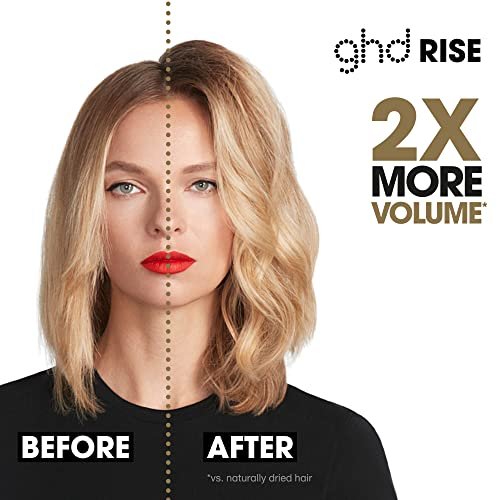 ghd Rise Volumizing Hot Hair Brush - Professional 1.25" Hot Brush for Dry Hair with Maximum Root Lift, 2x Volume, 365ºF Safe Styling Temperature Technology and Auto Sleep Mode - Black Avelisse