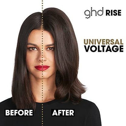 ghd Rise Volumizing Hot Hair Brush - Professional 1.25" Hot Brush for Dry Hair with Maximum Root Lift, 2x Volume, 365ºF Safe Styling Temperature Technology and Auto Sleep Mode - Black Avelisse