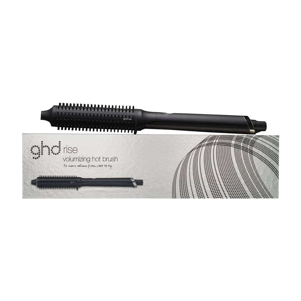ghd Rise Volumizing Hot Hair Brush - Professional 1.25" Hot Brush for Dry Hair with Maximum Root Lift, 2x Volume, 365ºF Safe Styling Temperature Technology and Auto Sleep Mode - Black Avelisse