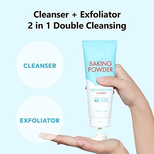 ETUDE Baking Powder Pore Cleansing Foam - Deep Cleansing Face Wash with Micro Baking Powder for Gentle Exfoliation, 5.64 oz - görsel 12