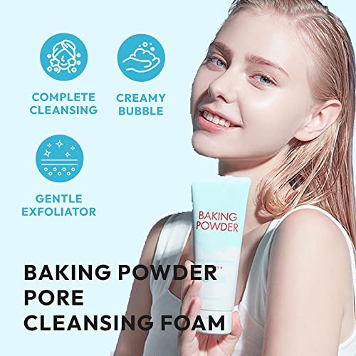 ETUDE Baking Powder Pore Cleansing Foam - Deep Cleansing Face Wash with Micro Baking Powder for Gentle Exfoliation, 5.64 oz - görsel 6