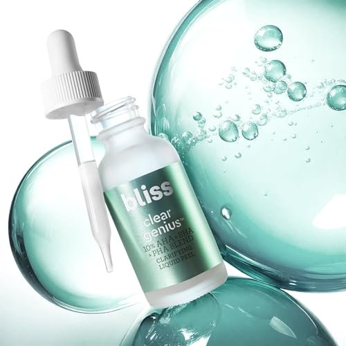Bliss Clear Genius Clarifying Overnight Liquid Peel - 1 Fl Oz - Non-Irritating Exfoliating Night Treatment for Clear Pores, Vegan & Cruelty-Free - görsel 14