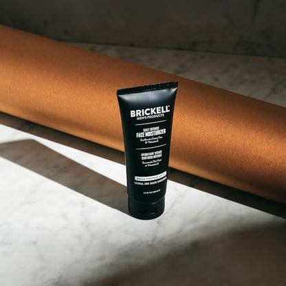 Brickell Men's Daily Defense SPF20 Face Moisturizer for Men - Natural & Organic Zinc Oxide Sunscreen, Hydrates & Protects Against UVA/B Rays, 3.4 oz, Unscented Avelisse