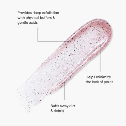 TULA So Poreless Exfoliating Blackhead Scrub – Volcanic Sand & Pink Salt for Gentle, Effective Exfoliation (2.89 oz) Avelisse