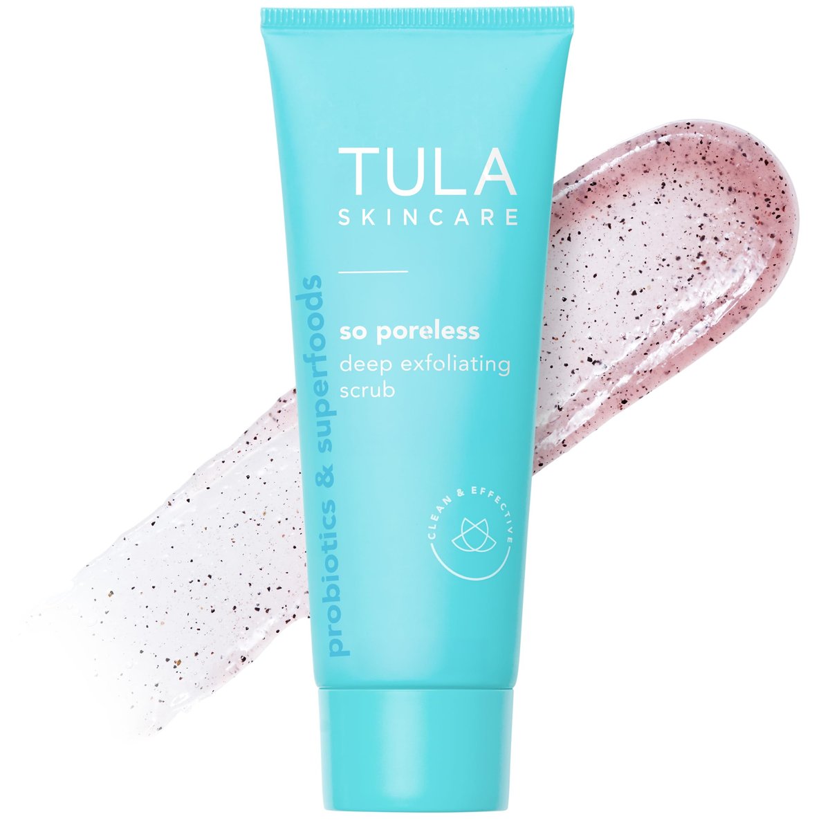 TULA So Poreless Exfoliating Blackhead Scrub – Volcanic Sand & Pink Salt for Gentle, Effective Exfoliation (2.89 oz) Avelisse