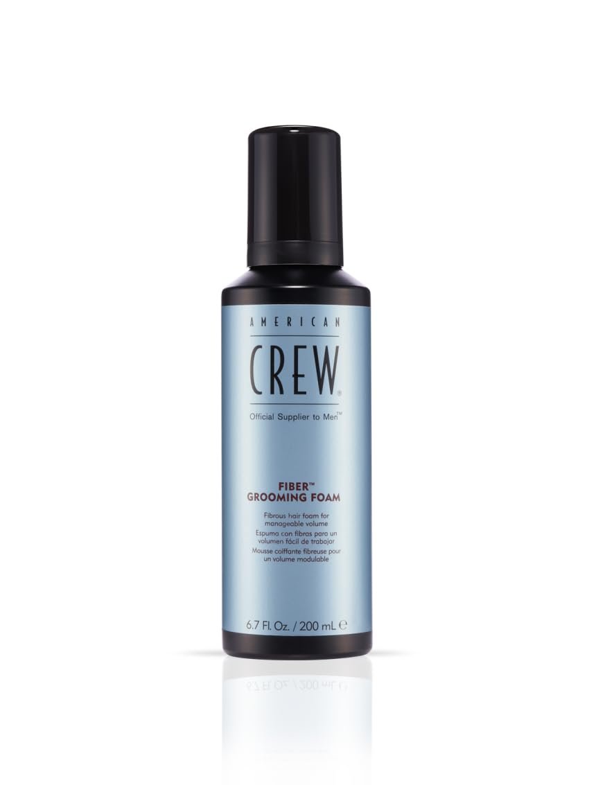 American Crew Men's Hair Fiber Grooming Foam - 6.7 oz | Flexible Hold & Texture - görsel 1