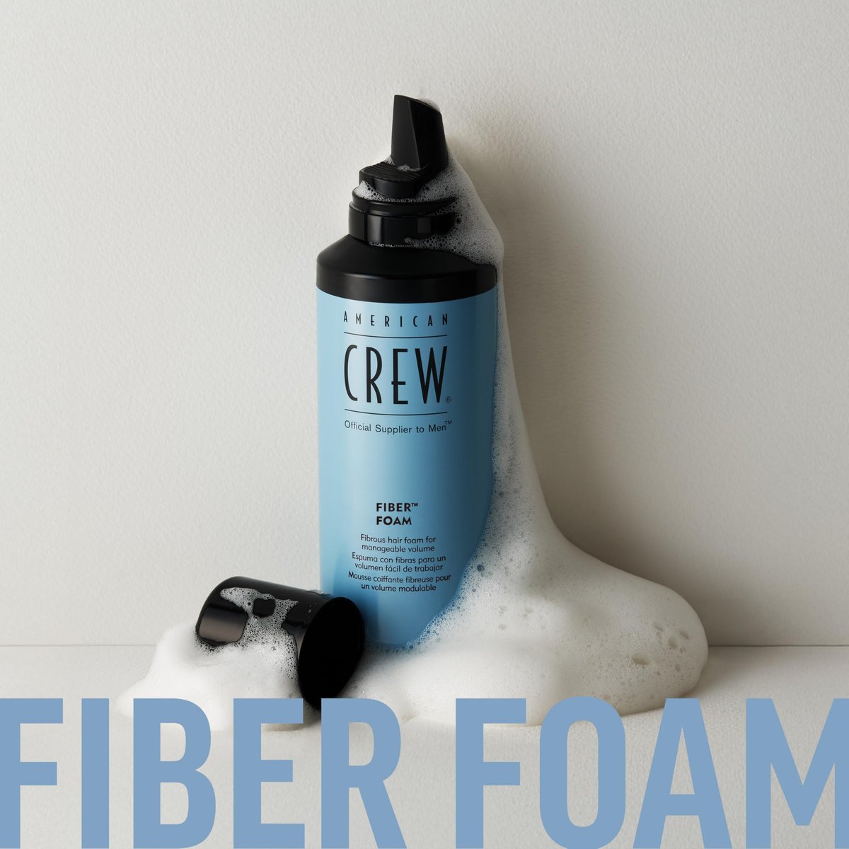 American Crew Men's Hair Fiber Grooming Foam - 6.7 oz | Flexible Hold & Texture - görsel 13