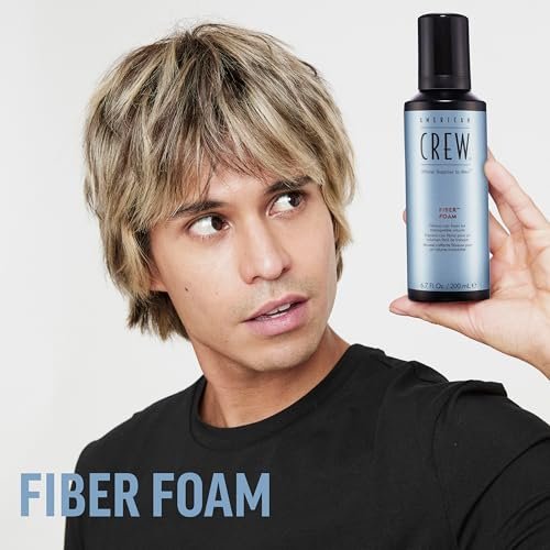 American Crew Men's Hair Fiber Grooming Foam - 6.7 oz | Flexible Hold & Texture - görsel 4