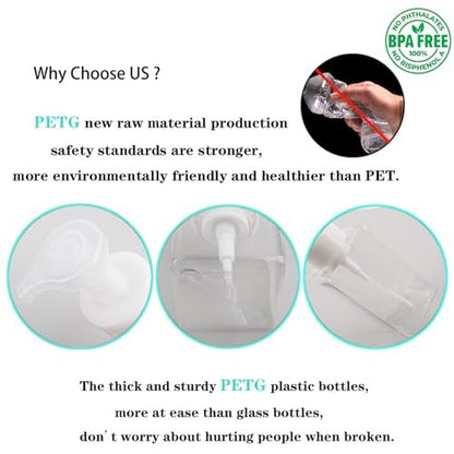 2 Pack Foaming Soap Dispenser 15oz Refillable Foam Liquid Hand Soap Empty Plastic Pump Bottle Container for Bathroom Vanities, Kitchen Sink, Hospital, Clinic, Clear 450ml