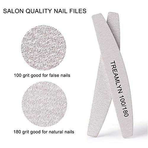 10 Pack 100/180 Grit Rough Nail File – Heavy Duty Emery Boards for Acrylic & Natural Nails, Strong Coarse Nail Filler for Home & Salon - görsel 10