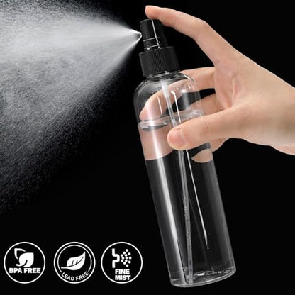 Bekith 16 Pack 8 oz Clear Plastic Spray Bottles - Empty Fine Mist Sprayer Bottles for Essential Oils, Travel, Perfumes Avelisse