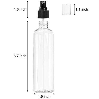 Bekith 16 Pack 8 oz Clear Plastic Spray Bottles - Empty Fine Mist Sprayer Bottles for Essential Oils, Travel, Perfumes Avelisse