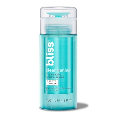 Bliss Clear Genius Clarifying Toner + Serum - 4.3 Fl Oz - Salicylic Acid & Niacinamide - Pore Purifying, Calming Toner - Vegan & Cruelty-Free - görsel 18