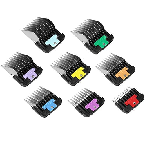 Andis Stainless Steel Lifted Comb Set - 8-Piece Clipper Combs & Guides Avelisse