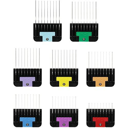 Andis Stainless Steel Lifted Comb Set - 8-Piece Clipper Combs & Guides Avelisse
