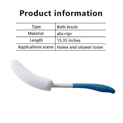 MagiDeal Anti-Slip Long Handled Bath Body Brush - Easy Reach for Seniors, Pregnant Women, and Elderly - Blue, 15.35 Inch - görsel 16