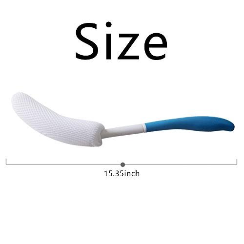 MagiDeal Anti-Slip Long Handled Bath Body Brush - Easy Reach for Seniors, Pregnant Women, and Elderly - Blue, 15.35 Inch - görsel 14