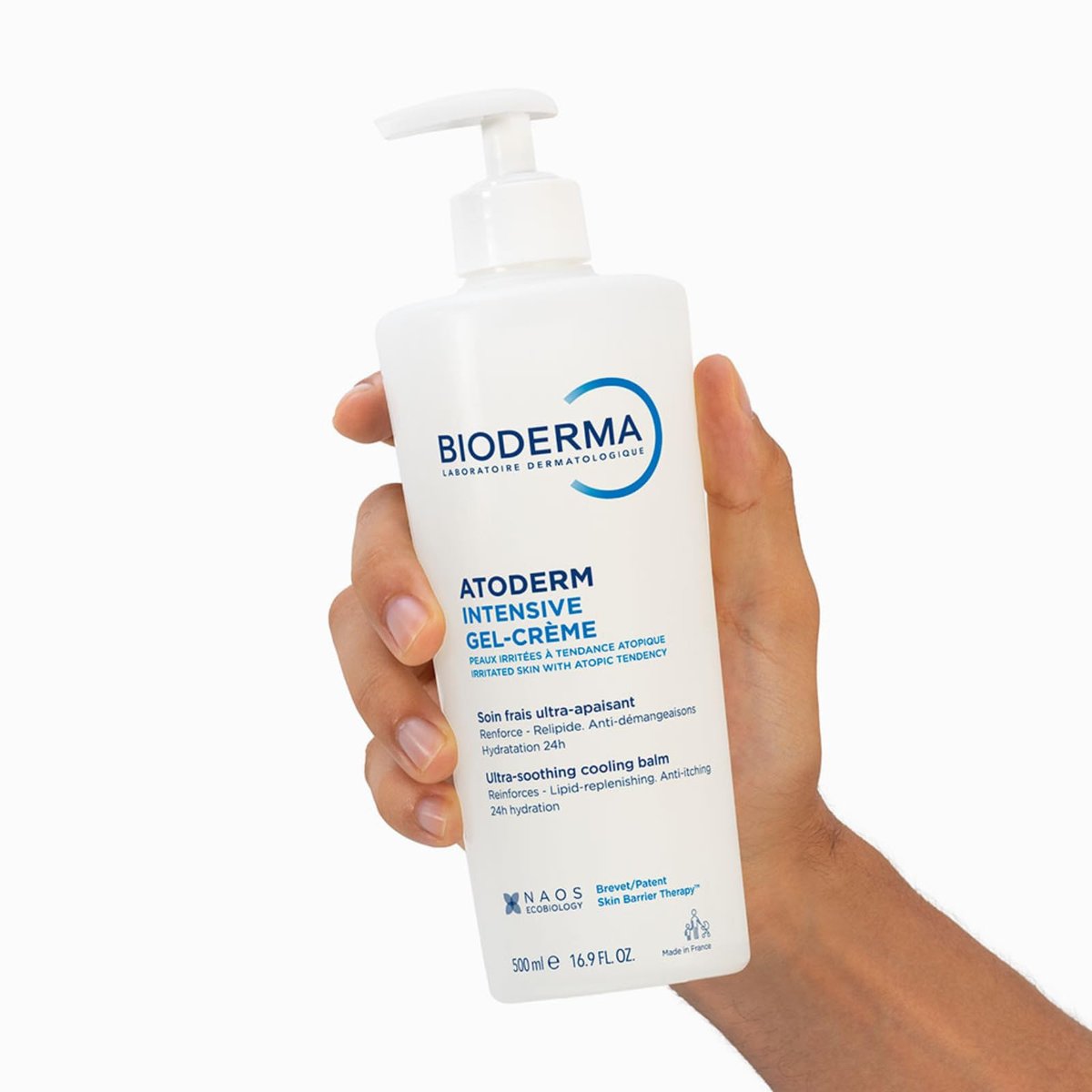 Bioderma Atoderm Intensive Gel-Cream – Soothing Body Moisturizer for Dry to Atopic Sensitive Skin, 24-Hour Hydration, 16.7 Fl Oz Avelisse