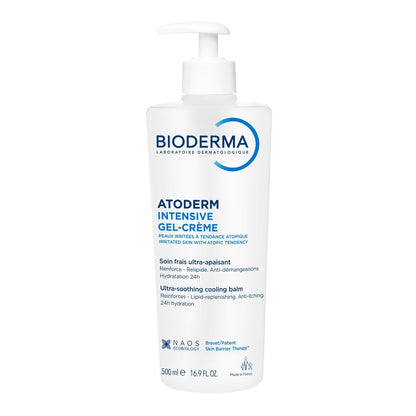 Bioderma Atoderm Intensive Gel-Cream – Soothing Body Moisturizer for Dry to Atopic Sensitive Skin, 24-Hour Hydration, 16.7 Fl Oz Avelisse