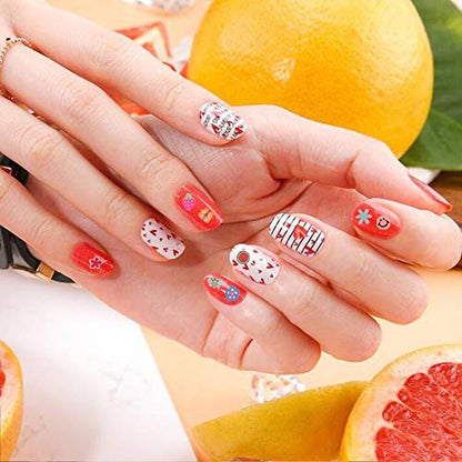 CCINEE 4500-Piece 3D Nail Art Slices - Assorted Fruit, Animal & Flower Polymer Clay Decals for Slime & Crafts