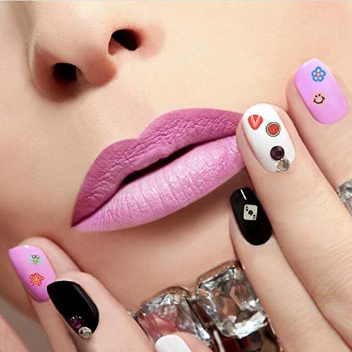 CCINEE 4500-Piece 3D Nail Art Slices - Assorted Fruit, Animal & Flower Polymer Clay Decals for Slime & Crafts - görsel 14