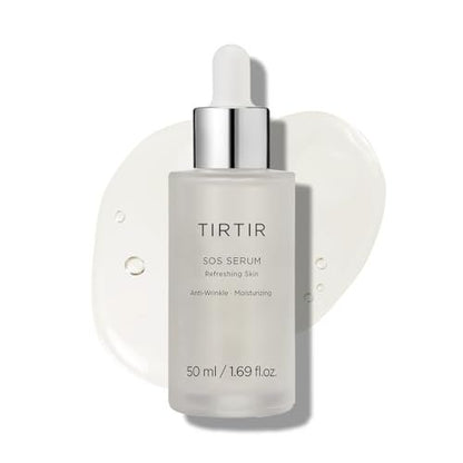 TIRTIR SOS Serum - Radiant Glow Boosting Face Serum - Plumping, Anti Aging, Hydrating - Fragrance Free for All Skin Types, 1.69 fl.oz.
