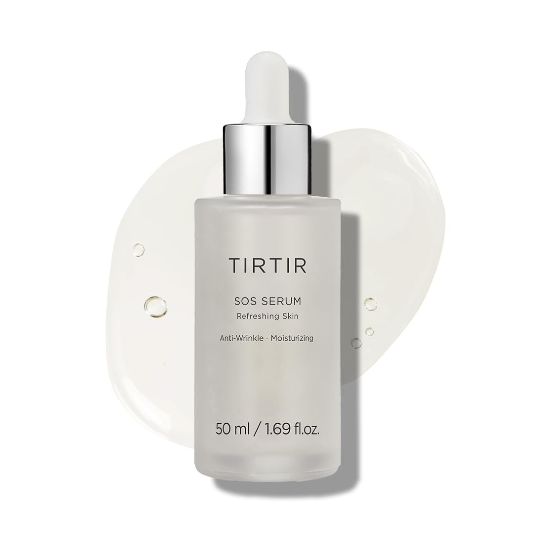 TIRTIR SOS Serum - Radiant Glow Boosting Face Serum - Plumping, Anti Aging, Hydrating - Fragrance Free for All Skin Types, 1.69 fl.oz. - görsel 1