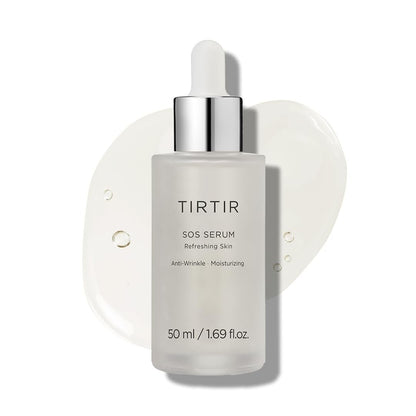 TIRTIR SOS Serum - Radiant Glow Boosting Face Serum - Plumping, Anti Aging, Hydrating - Fragrance Free for All Skin Types, 1.69 fl.oz.
