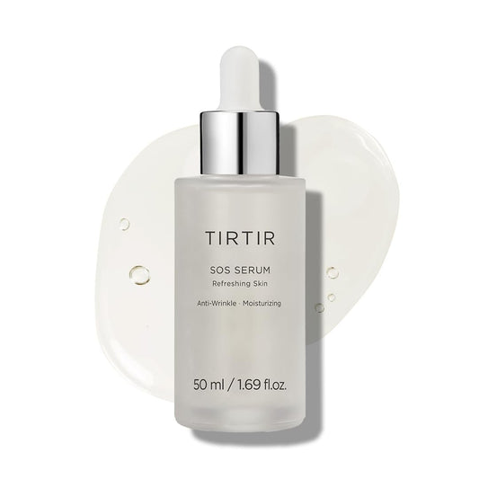 TIRTIR SOS Serum - Radiant Glow Boosting Face Serum - Plumping, Anti Aging, Hydrating - Fragrance Free for All Skin Types, 1.69 fl.oz.