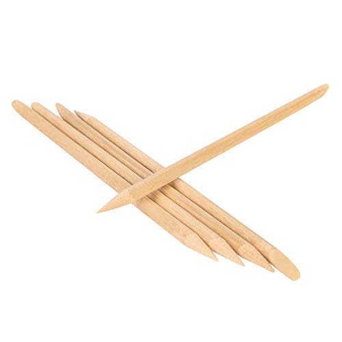 roomir 100PCS Orange Sticks for Nails 4.5 Inch - Wooden Cuticle Pusher & Remover Set - Non-Toxic, Skin-Safe - Wood Tools for Manicure & Pedicure - Disposable Set for Home & Salon - Won't Break Easily - görsel 4