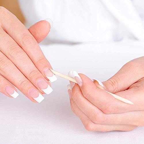 roomir 100PCS Orange Sticks for Nails 4.5 Inch - Wooden Cuticle Pusher & Remover Set - Non-Toxic, Skin-Safe - Wood Tools for Manicure & Pedicure - Disposable Set for Home & Salon - Won't Break Easily - görsel 8
