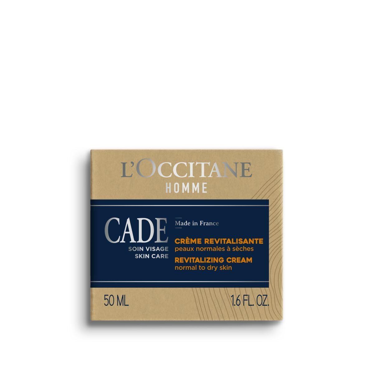 L'OCCITANE Cade Revitalizing Cream - 1.6 fl oz Face Moisturizer for Men Avelisse