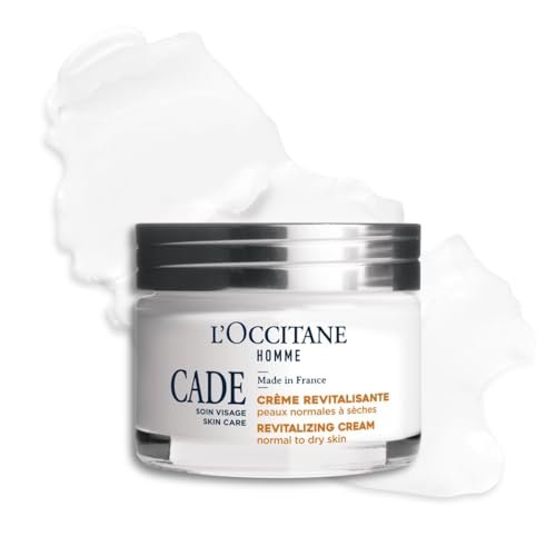 L'OCCITANE Cade Revitalizing Cream - 1.6 fl oz Face Moisturizer for Men Avelisse