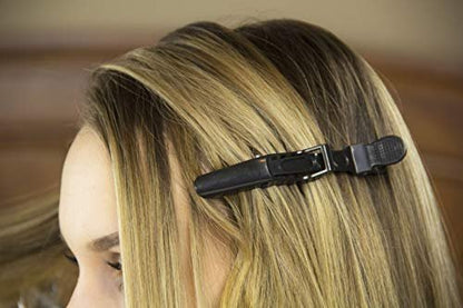 HH&LL 12-Pack Professional Hair Clips – Wide Teeth & Double-Hinged Alligator Styling Sectioning Clips for Salon-Quality Results