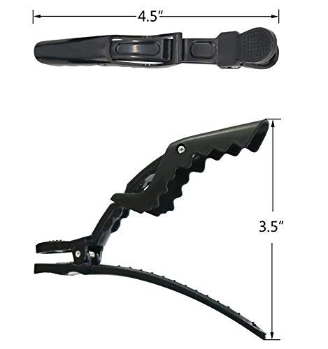 HH&LL 12-Pack Professional Hair Clips – Wide Teeth & Double-Hinged Alligator Styling Sectioning Clips for Salon-Quality Results - görsel 6