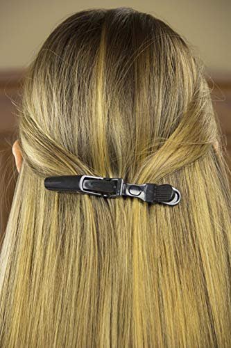HH&LL 12-Pack Professional Hair Clips – Wide Teeth & Double-Hinged Alligator Styling Sectioning Clips for Salon-Quality Results - görsel 8